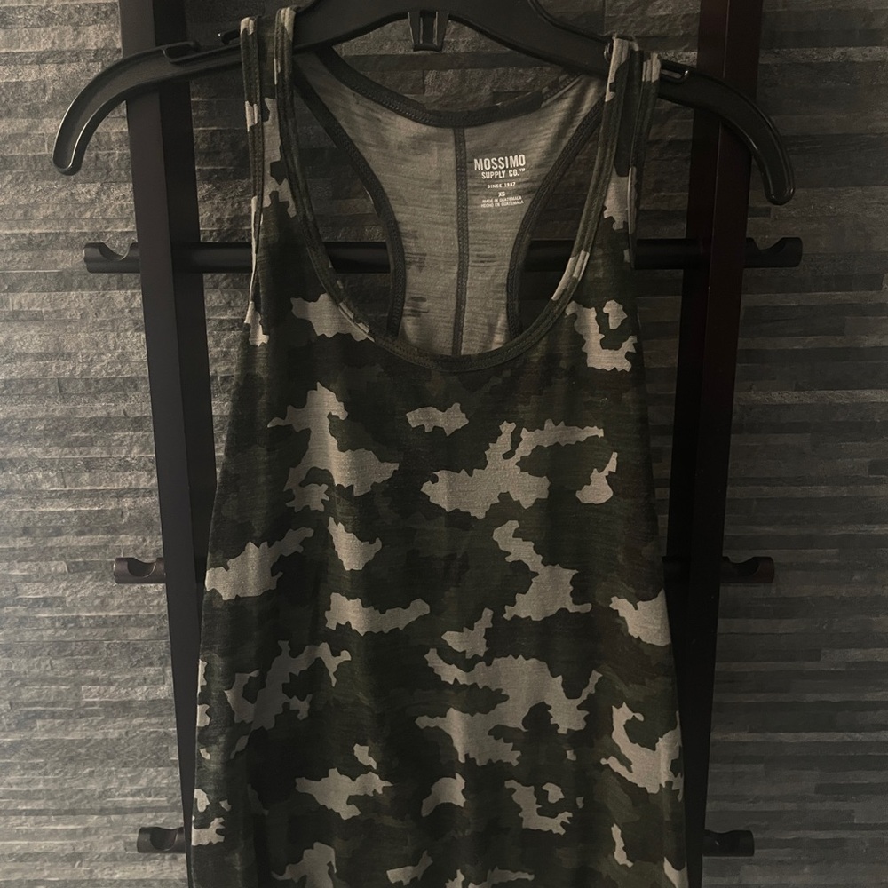 Mossimo Supply Co Camo Racer Back Tank Size XS